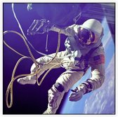 Astronaut Gemini 4 first in outer space (ruimtevaart) - Foto op Akoestisch paneel - 120 x 120 cm