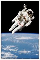 Bruce McCandless first spacewalk (ruimtevaart) - Foto op Akoestisch paneel - 80 x 120 cm