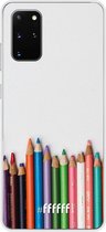 Samsung Galaxy S20+ Hoesje Transparant TPU Case - Pencils #ffffff