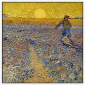De zaaier, Vincent van Gogh - Foto op Akoestisch paneel - 120 x 120 cm