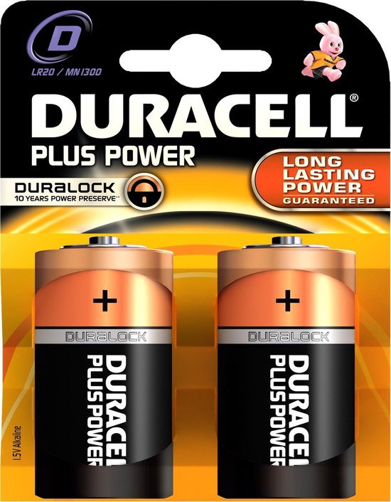Duracell Plus alkaline D-batterijen, verpakking van 2 | bol.com
