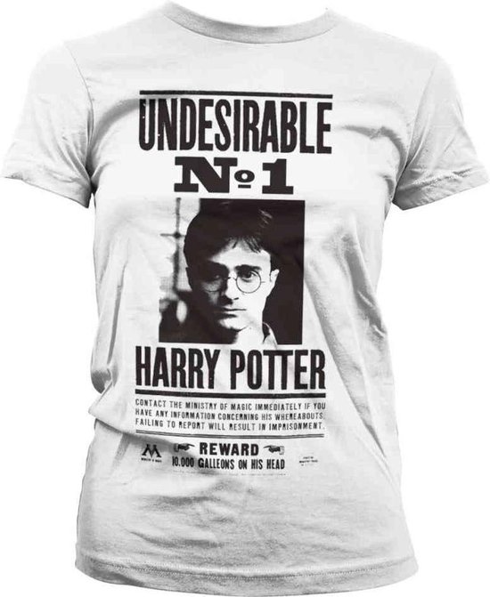 Harry Potter Dames Tshirt -S- Wanted Poster Wit