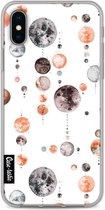 Casetastic Apple iPhone X / iPhone XS Hoesje - Softcover Hoesje met Design - Moon Phases Print