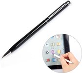 Let op type!! Rubber Contact capacitieve Pen Dual-purpose Stylus Pen (zwart)