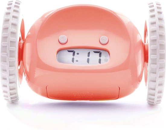 Clocky - Alarm Klok op Wielen - Roze - CL-PINK