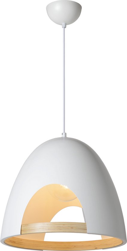 Lucide GAILLON - Lampe à suspension - Ø 39 cm - 1xE27 - Wit