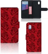 GSM Hoesje Alcatel 1B (2020) Mobiel Bookcase Red Roses