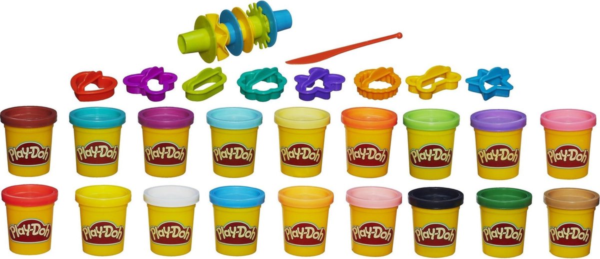 Play-Doh Super Color Kit Klei - 18 potjes 16 accessoires