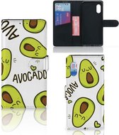 GSM Hoesje Geschikt voor Samsung Xcover Pro Mobiel Bookcase Valentijn Cadeautje Haar Avocado Singing