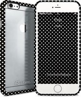 Coque transparente i-Paint Ghost Pois - noire - pour iPhone 6 / 6S