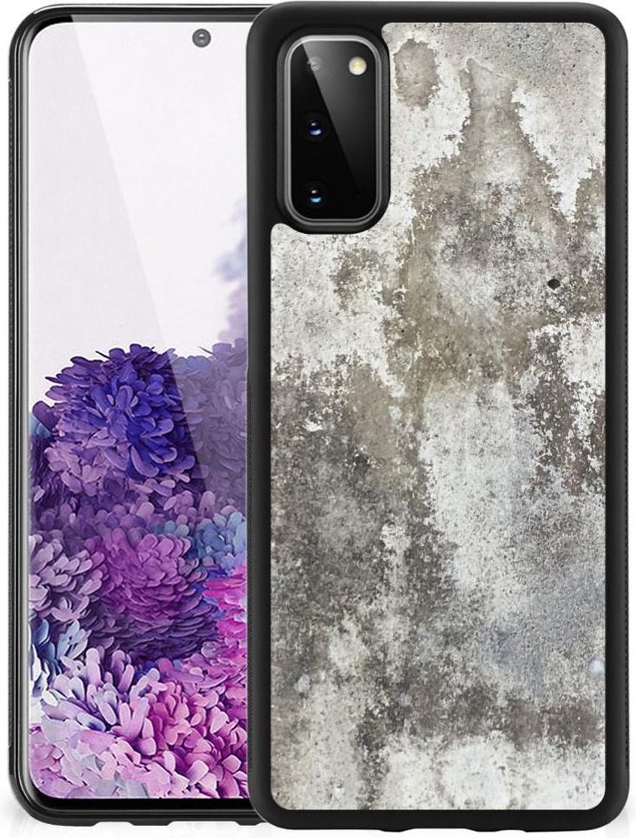 Back Cover voor Samsung Galaxy S20 Gripcase Beton Print