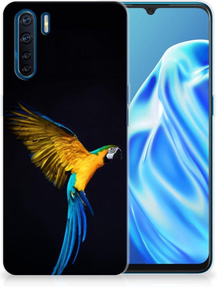 OPPO A91 TPU Hoesje Papegaai