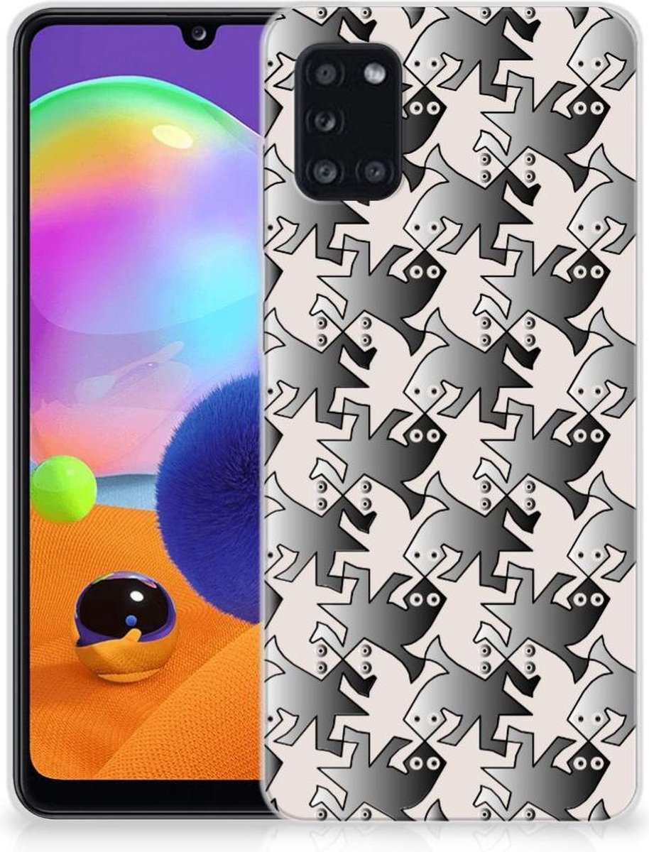Samsung Galaxy A31 TPU Hoesje Salamander Grey