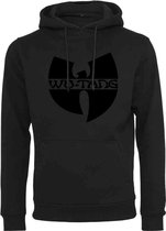Wu Wear Hoodie/trui -XS- Black Logo Zwart