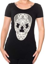 Banned Dames Tshirt -XL- Lexie Occult Zwart