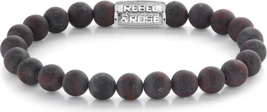 Rebel & Rose Stones Only Matt Red-brown Sugar - 8mm RR-80075-S-19 cm