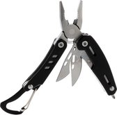 Xd Collection Multitool Met Karabijnhaak Solid 8,3 Cm Rvs Zwart