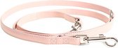 Duvo+ Chic kunstleer duo leiband Roze 100-200cm/16mm