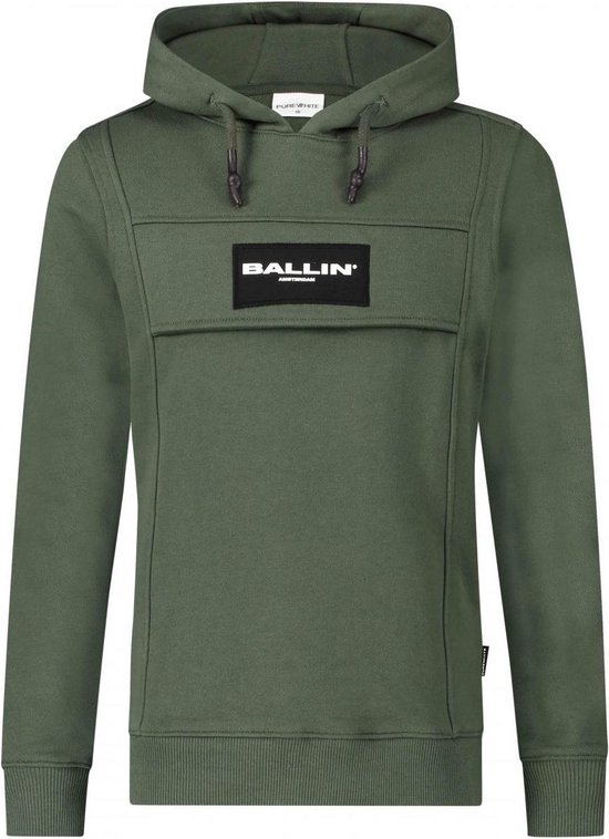 | Ballin Jongens truien & vesten Ballin Hoodie army 164 HEREN ARMY HOODED SWEATER | 83286711 WE Fashion