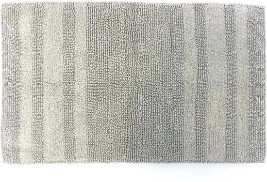 Lucy's Living Luxe badmat beige ALFA Grey – 50 x 80 cm – grijs - badkamer mat - badmatten - badtextiel - wonen – accessoires