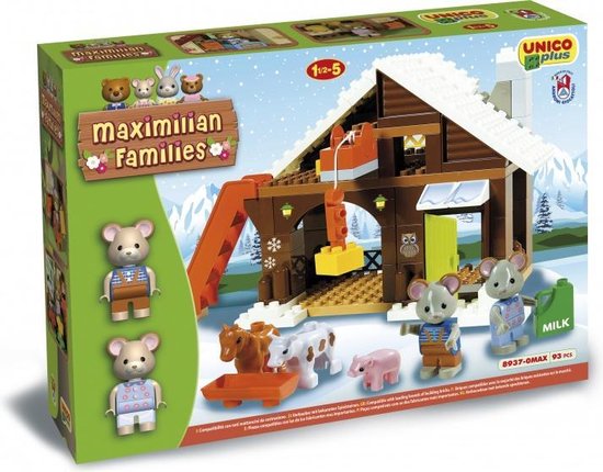 Thumbnail van een extra afbeelding van het spel Unico Maximilian Families Winterstal Afmeting: verpakking 39 x 28,5 x 9 cm