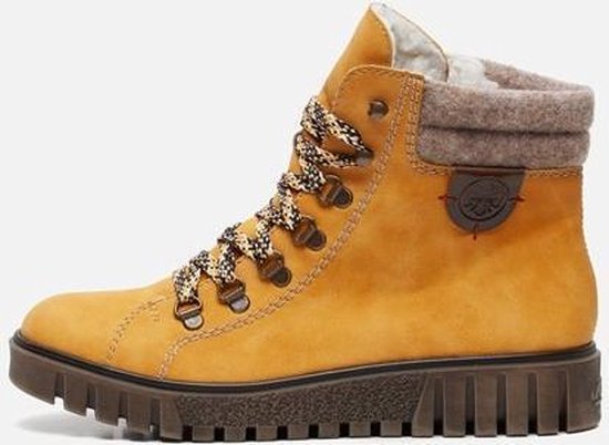 Bol Com Rieker Dames Veterboot Geel Maat 38