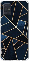 Casetastic Samsung Galaxy A51 (2020) Hoesje - Softcover Hoesje met Design - Navy Stone Print