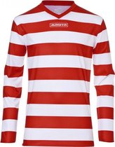 Masita Sportshirt - Sport - Voetbal -Sportshirt Heren - Sportshirt Dames -Rood - Wit - 128