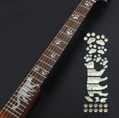 Gitaar Poes fretboard sticker – Gitaar versiering - Chroom sticker - maak je gitaar meer persoonlijk – Kat