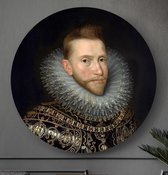 HIP ORGNL Schilderij Portret van Albrecht van Oostenrijk - ⌀140cm - Wandcirkel
