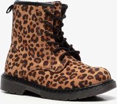 Blue Box meisjes veterboots met luipaardprint - Bruin - Maat 35