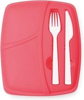 Lunchtrommel met Compartimenten en Bestek (800 ml) 144293