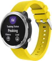 Siliconen Smartwatch bandje - Geschikt voor  Garmin Vivoactive 4 silicone band - 45mm - geel - Horlogeband / Polsband / Armband