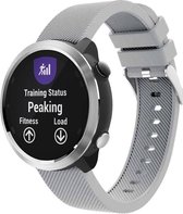 Siliconen Smartwatch bandje - Geschikt voor  Garmin Vivoactive 4 silicone band - 45mm - grijs - Horlogeband / Polsband / Armband