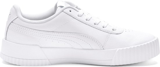 PUMA Carina L Sneakers Dames – Puma White-Puma White-Puma Silver – Maat 40