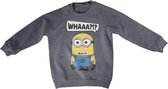 Minions Sweater/trui kids -Kids tm 4 jaar- Whaaa?!? Grijs