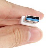 Micro USB 3.0 naar USB 3.0 Data Transfer / Charge Sync-kabel voor Galaxy Note III / N9000 / N9002 / N9006, 1m (wit)