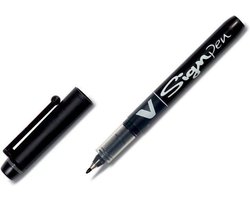 Boligrafo de tinta líquida Pilot V-Sign Zwart 0,6 mm (12 Stuks)