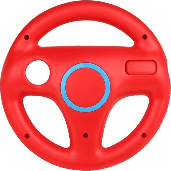 versterking maatschappij Clam Thredo Set van 2 Wheel / Wiel / Race stuur voor Nintendo Wii / Wii U  Controller - Rood | bol.com