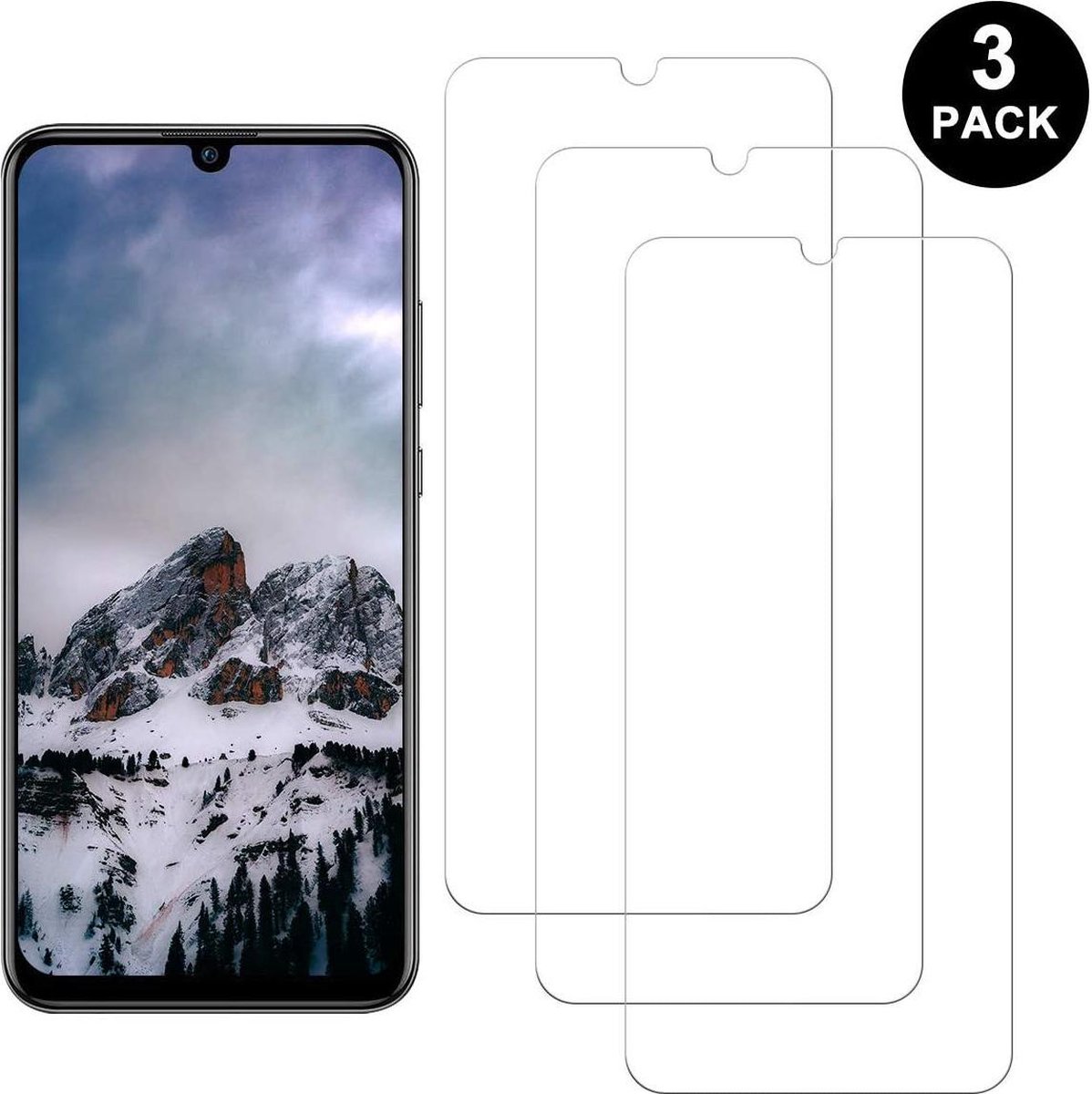 Huawei P Smart 2019 Screenprotector Glas - Tempered Glass Screen Protector - 3x AR QUALITY