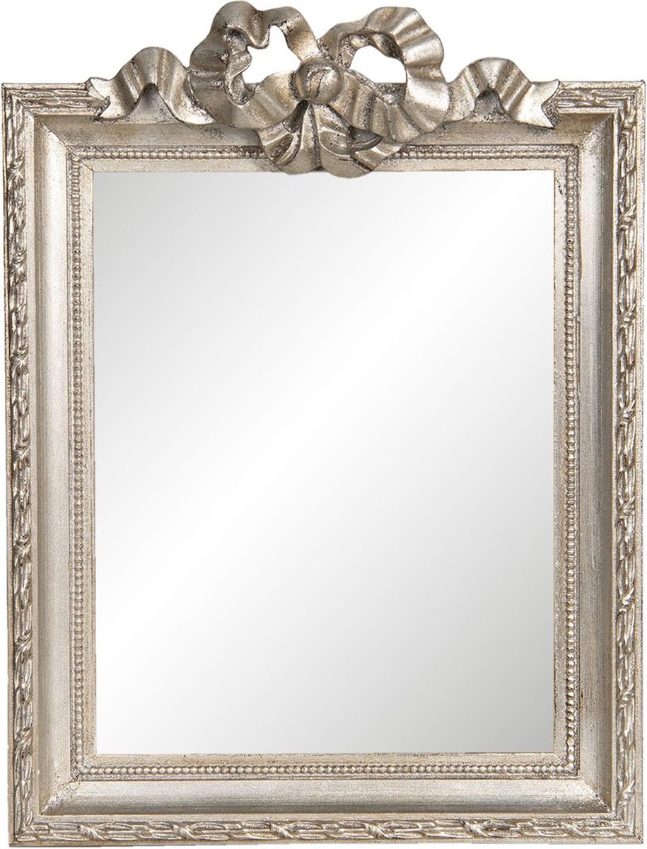 Spiegel 25x34 cm Zilverkleurig Hout