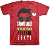 PSY Heren Tshirt -L- Sexy Rood