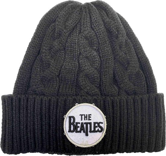 The Beatles - Drum Logo Beanie Muts - Zwart
