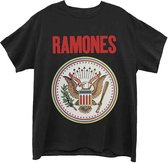 Ramones Heren Tshirt -M- Full Colour Seal Zwart