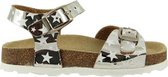 Braqeez Sammy Spain Meisjes Sandalen - Zilver/Print - Leer - Gesp