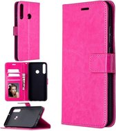 Huawei P40 Lite hoesje book case roze