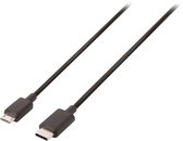 USB 2.0 Kabel USB-C Male - USB-Micro-B 1.00 m Zwart