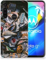 Silicone Hoesje Motorola Moto G8 Power GSM Hoesje Badges