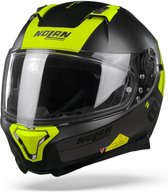 Nolan N87 Plus Distinctive 25 Flat Black Yellow Integraalhelm - Motorhelm - Maat XXL