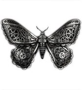Restyle Haarclip Mechanical moth Zilverkleurig